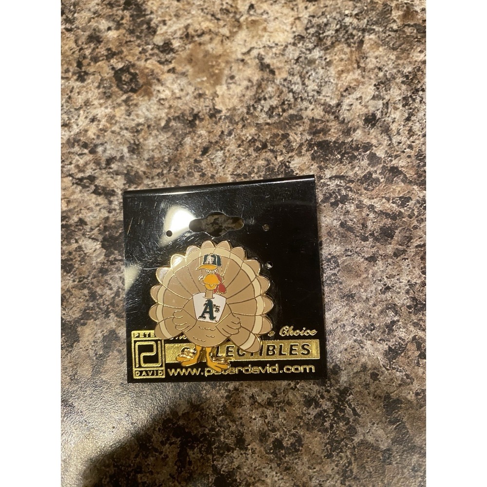 Oakland Athletics A's Thanksgiving Turkey Collectible Lapel Pin MLB Baseball